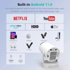 Acadenzy Smart Rechargeable projector